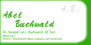 abel buchwald business card